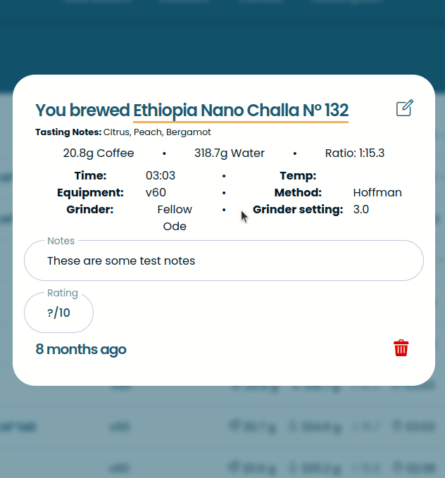gif of editing a brew using the inline form fields